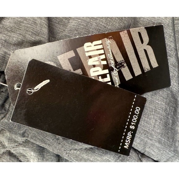 Repair Design Under Construction Vest Quilted Men’s Quilted Zipper Snaps Pockets - Picture 5 of 7